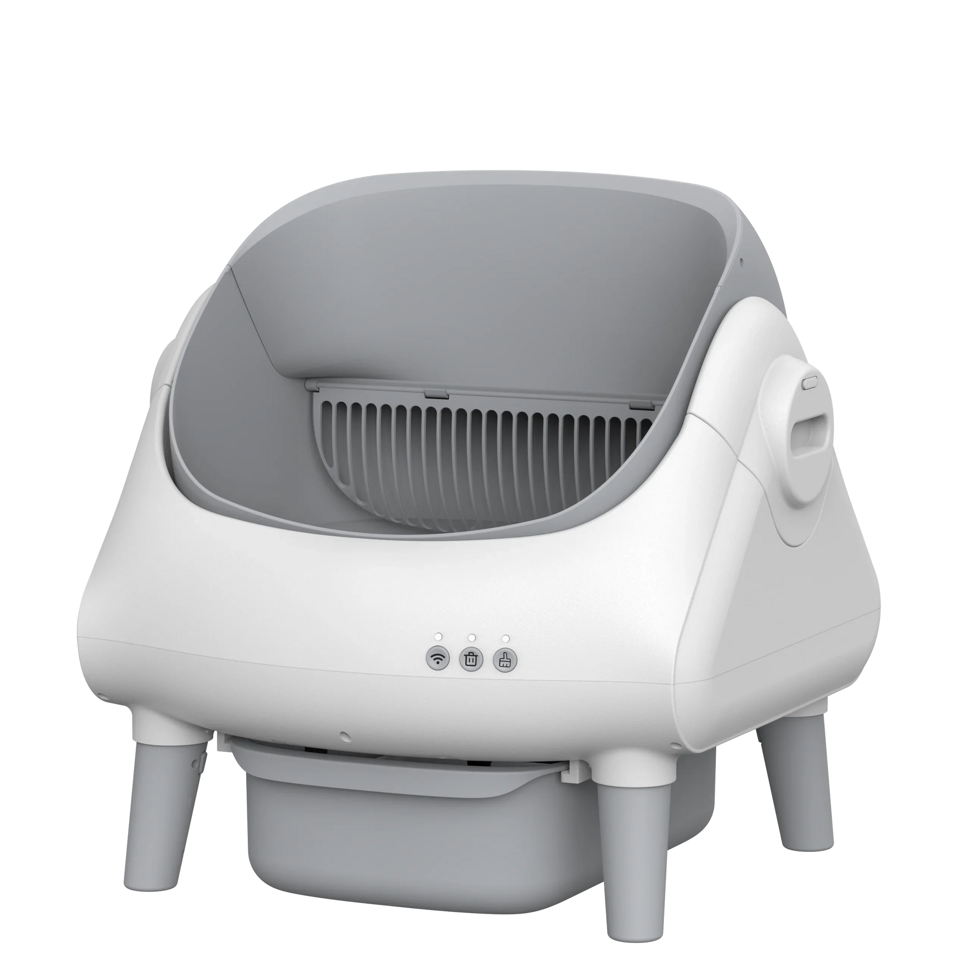 HKM-219411 Smart Cat Litter Box with Intelligent Self-Cleaning Function, Large Capacity and App Control, Open Design