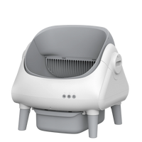 HKM-219411 Smart Cat Litter Box with Intelligent Self-Cleaning Function, Large Capacity and App Control, Open Design