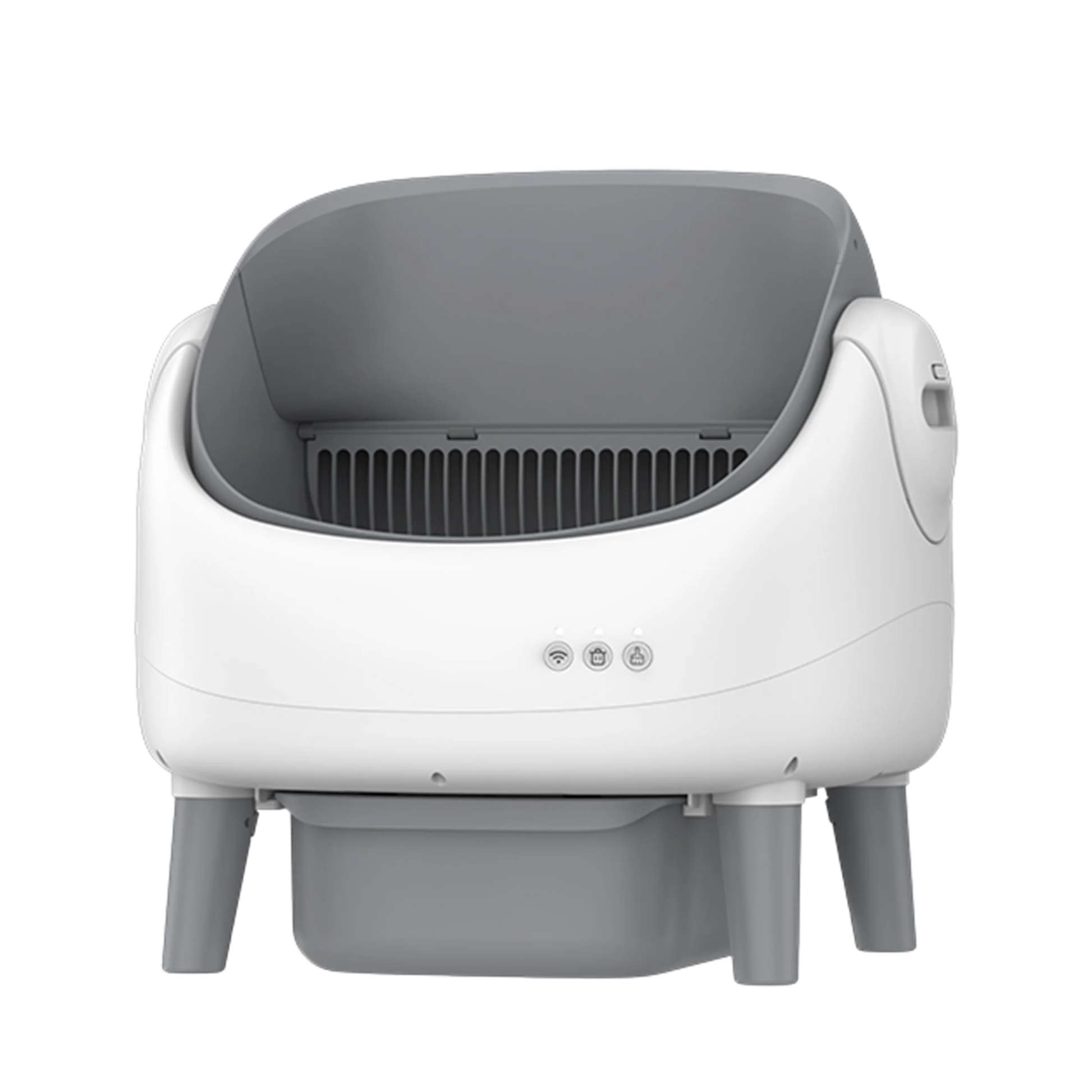 HKM-219411 Smart Cat Litter Box with Intelligent Self-Cleaning Function, Large Capacity and App Control, Open Design