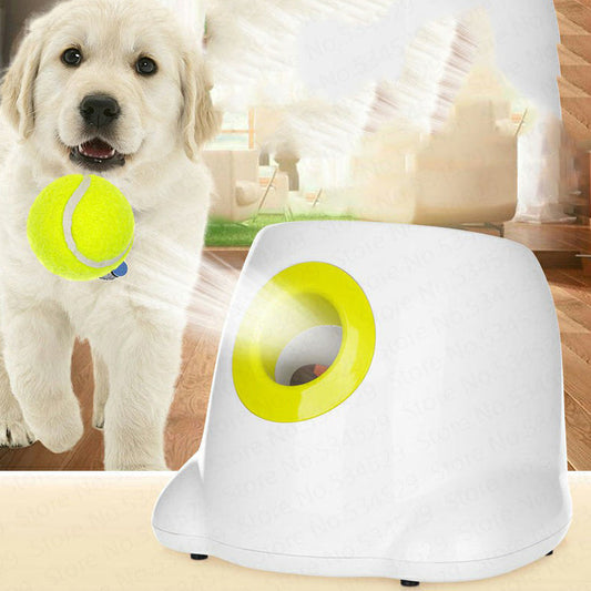HKM-219475 Automatic Interactive Ball Launcher for Pets - Keep Dogs Engaged with Adjustable Launch Distances