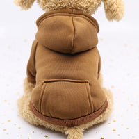 HKM-2194877 Teacup Dog Costume for Winter - Adorn Your Pet in Cozy Style with Various Color Options