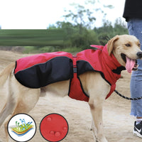 HKM-2195133 Warm Plush Diving Suit for Medium and Large Dogs - Waterproof Oxford Cloth with Fleece Lining