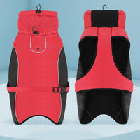 HKM-2195133 Warm Plush Diving Suit for Medium and Large Dogs - Waterproof Oxford Cloth with Fleece Lining