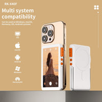 HKM-219667 Eight-in-One Mobile Selfie Screen Sharing Device with Adjustable Display and Bluetooth Camera