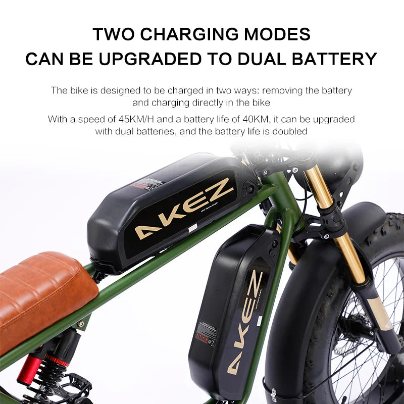 HKM-219667 Electric Bicycle 26AH 48V 750W Brushless Motor with 7-Speed Gears and Digital Display
