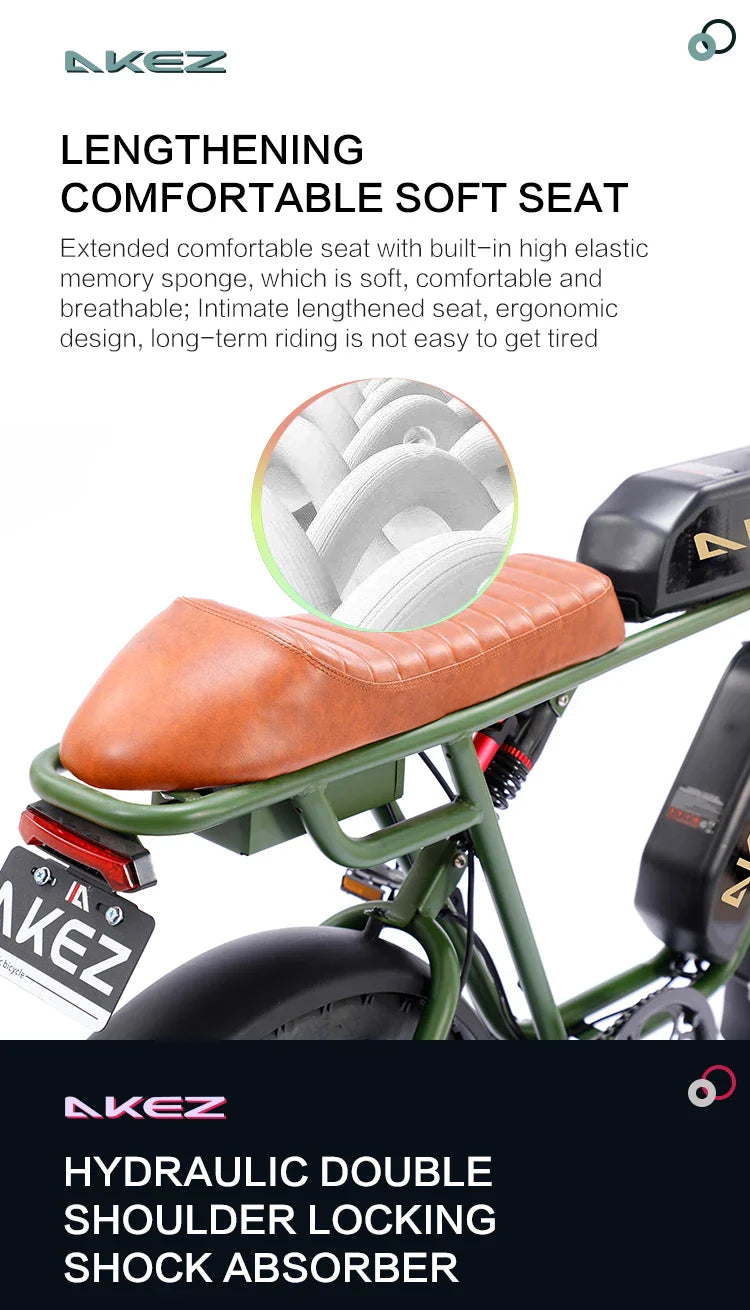 HKM-219667 Electric Bicycle 26AH 48V 750W Brushless Motor with 7-Speed Gears and Digital Display