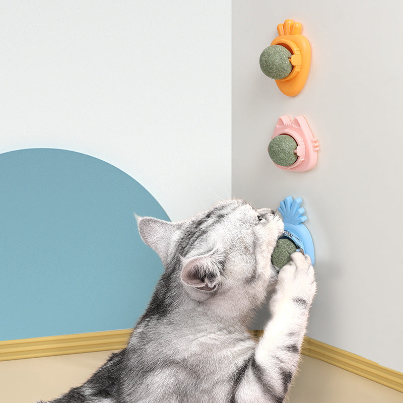 HKM-219731 Mint Rotating Ball Happy Interactive Cat Toy