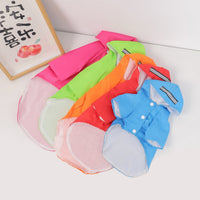 HKM-2198077 Reflective Waterproof Dog Raincoat for Small Pets - Casual Polyester Coat in Multiple Colors