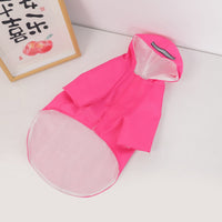 HKM-2198077 Reflective Waterproof Dog Raincoat for Small Pets - Casual Polyester Coat in Multiple Colors
