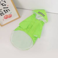 HKM-2198077 Reflective Waterproof Dog Raincoat for Small Pets - Casual Polyester Coat in Multiple Colors