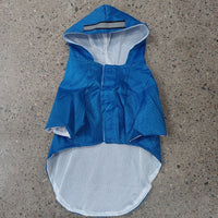 HKM-2198077 Reflective Waterproof Dog Raincoat for Small Pets - Casual Polyester Coat in Multiple Colors