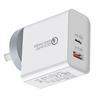HKM-219987 36W Dual Port USB-C Mobile Charger for Fast Charging