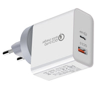 HKM-219987 36W Dual Port USB-C Mobile Charger for Fast Charging