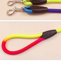 HKM-2200253 Colorful Nylon Round Dog Hand Rope - Available in Small, Medium, Large Sizes