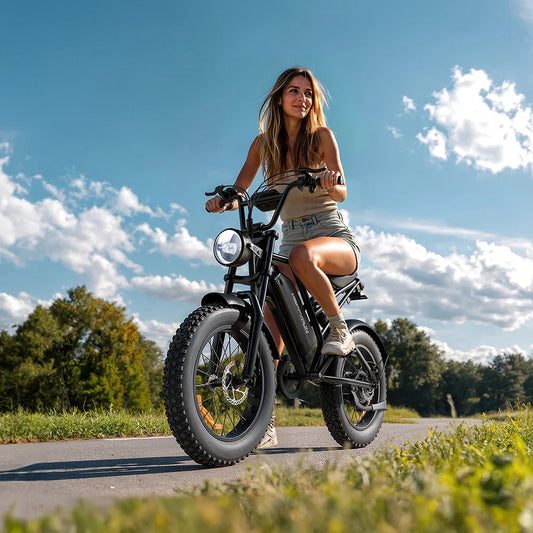 HKM-220051 Electric Cargo Bike HappyRun Tank G50 - Black City E-Bike, 48V, Max Speed 60km/h