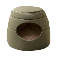 HKM-220115 Multi-Functional Dog and Cat Kennel for All Seasons - Tree Hole Design, Warm and Cozy, Size 45x33x37 cm