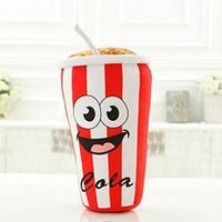 HKM-220243 Coke Cup Plush Pillow – Soft and Cozy Decorative Cushion