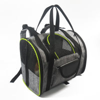 HKM-2202685 Multifunctional Breathable Outdoor Backpack for Small Dogs and Cats in Grey Green and Grey Brown