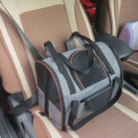 HKM-2202685 Multifunctional Breathable Outdoor Backpack for Small Dogs and Cats in Grey Green and Grey Brown