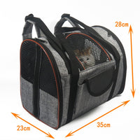HKM-2202685 Multifunctional Breathable Outdoor Backpack for Small Dogs and Cats in Grey Green and Grey Brown