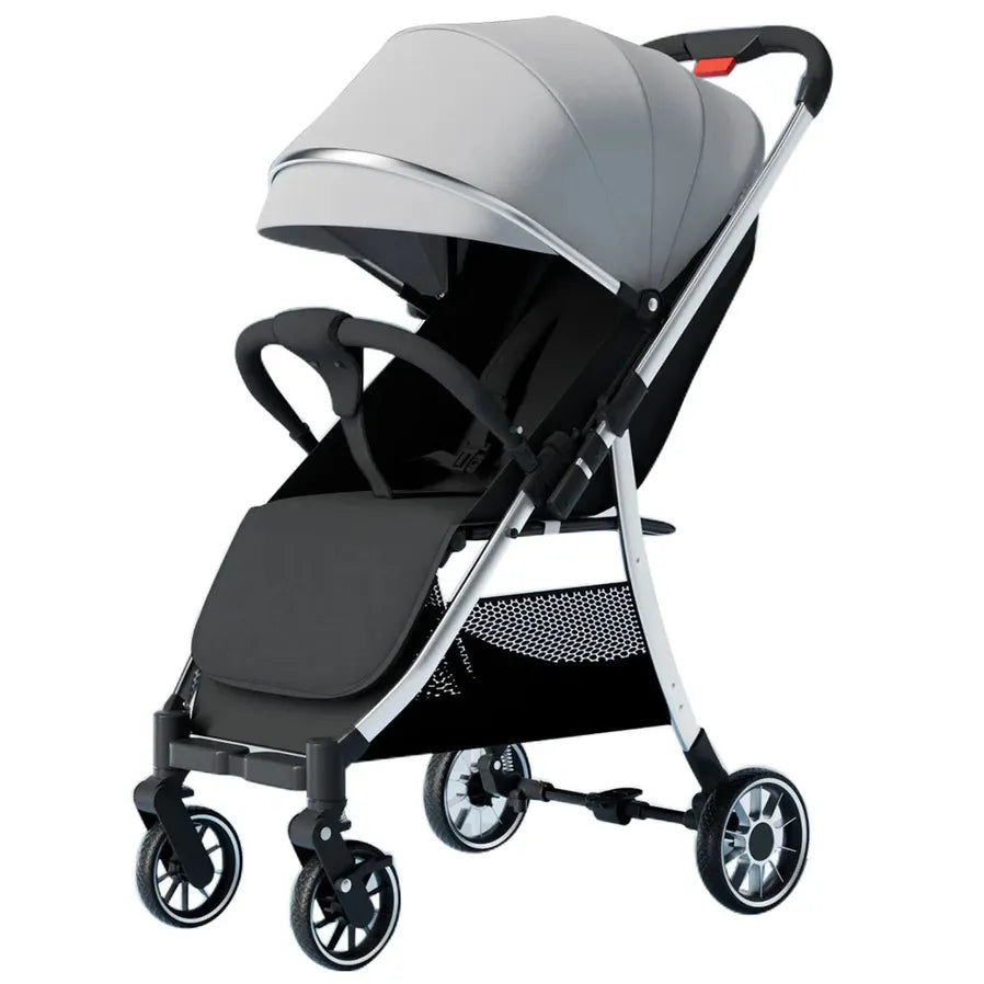 HKM-220307 Foldable Two-Way Baby Stroller with Iron Frame and Pushchair Design