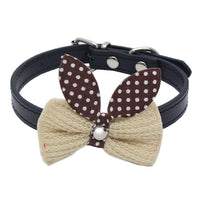 HKM-2204221 Wool Knitted Bow Pet Collar in Various Colors and Sizes