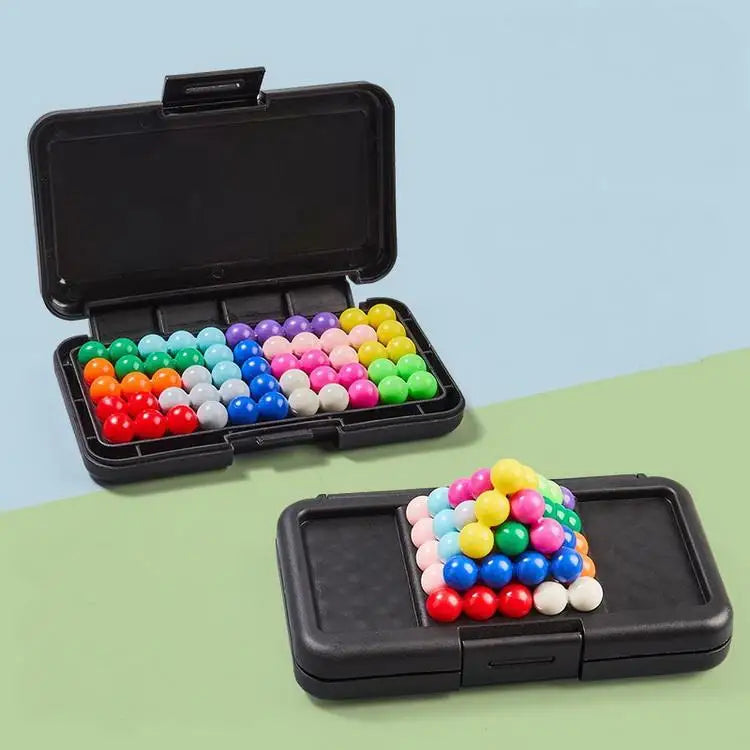 HKM-220563 3D Interactive Kanoodle Player Puzzle Game - Engaging Brain Teaser Board Game for All Ages