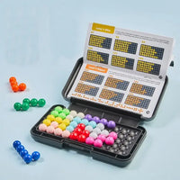 HKM-220563 3D Interactive Kanoodle Player Puzzle Game - Engaging Brain Teaser Board Game for All Ages