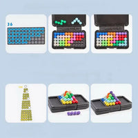 HKM-220563 3D Interactive Kanoodle Player Puzzle Game - Engaging Brain Teaser Board Game for All Ages