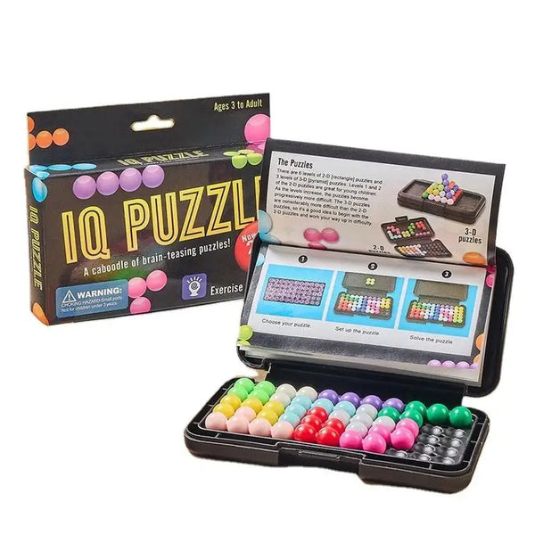 HKM-220563 3D Interactive Kanoodle Player Puzzle Game - Engaging Brain Teaser Board Game for All Ages