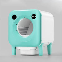 HKM-220563 Automatic Self-Cleaning Cat Litter Box with Fresh Air Purification and Anti-Splash Design, Eco-Friendly Plastic 70L