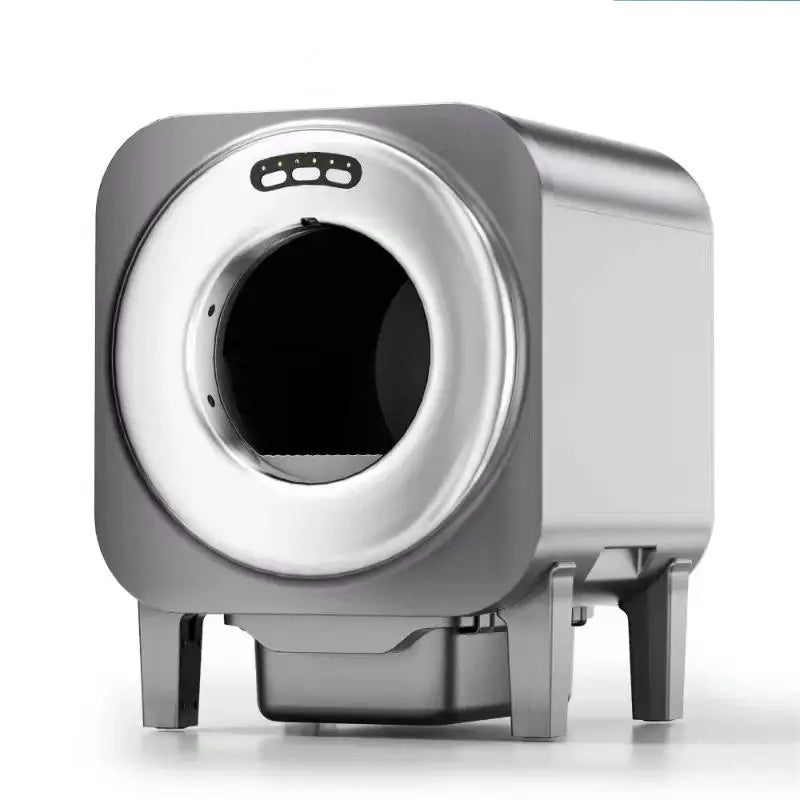 HKM-220563 Automatic Self-Cleaning Cat Litter Box with Fresh Air Purification and Anti-Splash Design, Eco-Friendly Plastic 70L