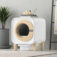 HKM-220563 Automatic Self-Cleaning Cat Litter Box with Fresh Air Purification and Anti-Splash Design, Eco-Friendly Plastic 70L