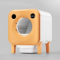 HKM-220563 Automatic Self-Cleaning Cat Litter Box with Fresh Air Purification and Anti-Splash Design, Eco-Friendly Plastic 70L