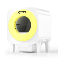 HKM-220563 Automatic Self-Cleaning Cat Litter Box with Fresh Air Purification and Anti-Splash Design, Eco-Friendly Plastic 70L