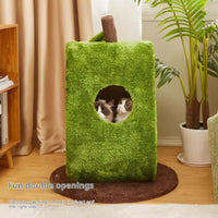 HKM-2206269 Cozy Green Closed Type Cat Nest for All Seasons