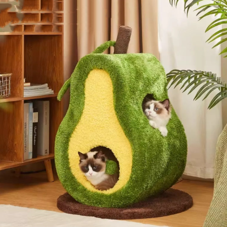 HKM-2206269 Cozy Green Closed Type Cat Nest for All Seasons