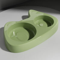 HKM-2206397 Two-in-One Slow Feeder Cat Bowl with Stainless Steel and Double Design in Multiple Colors