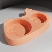 HKM-2206397 Two-in-One Slow Feeder Cat Bowl with Stainless Steel and Double Design in Multiple Colors