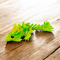 HKM-2207037 Bamboo Joint Dragon Decorative Sculpture with Exquisite Details and Realistic Design