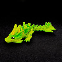 HKM-2207037 Bamboo Joint Dragon Decorative Sculpture with Exquisite Details and Realistic Design