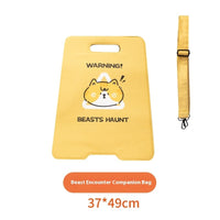HKM-2207677 Portable Breathable Canvas Pet Travel Bag with Animal Pattern