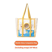 HKM-2207677 Portable Breathable Canvas Pet Travel Bag with Animal Pattern