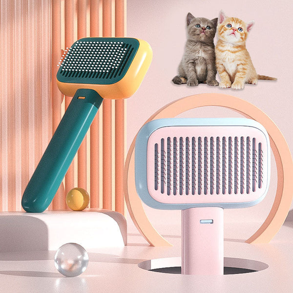 HKM-2207805 Pet Hair Brush and Massage Comb for Dogs and Cats - Stainless Steel Grooming Tool in Multiple Colors