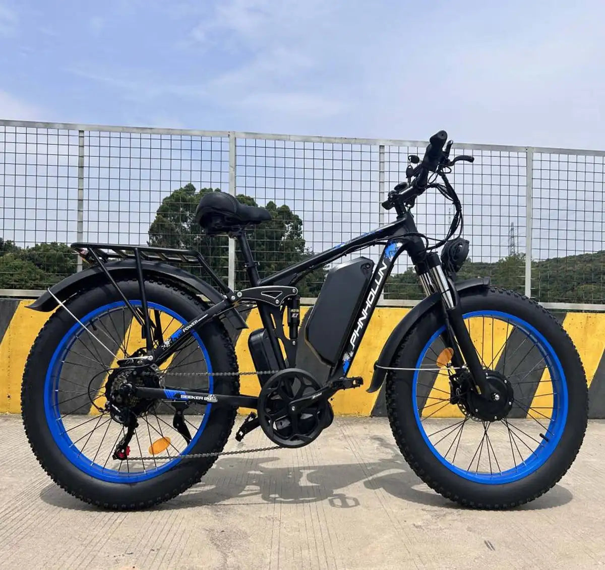 HKM-220819 Tuttio Adria 24" Electric Mountain Bike 52V 30AH Dual Motor, Hydraulic Disc Brakes, 7-Speed Gear System
