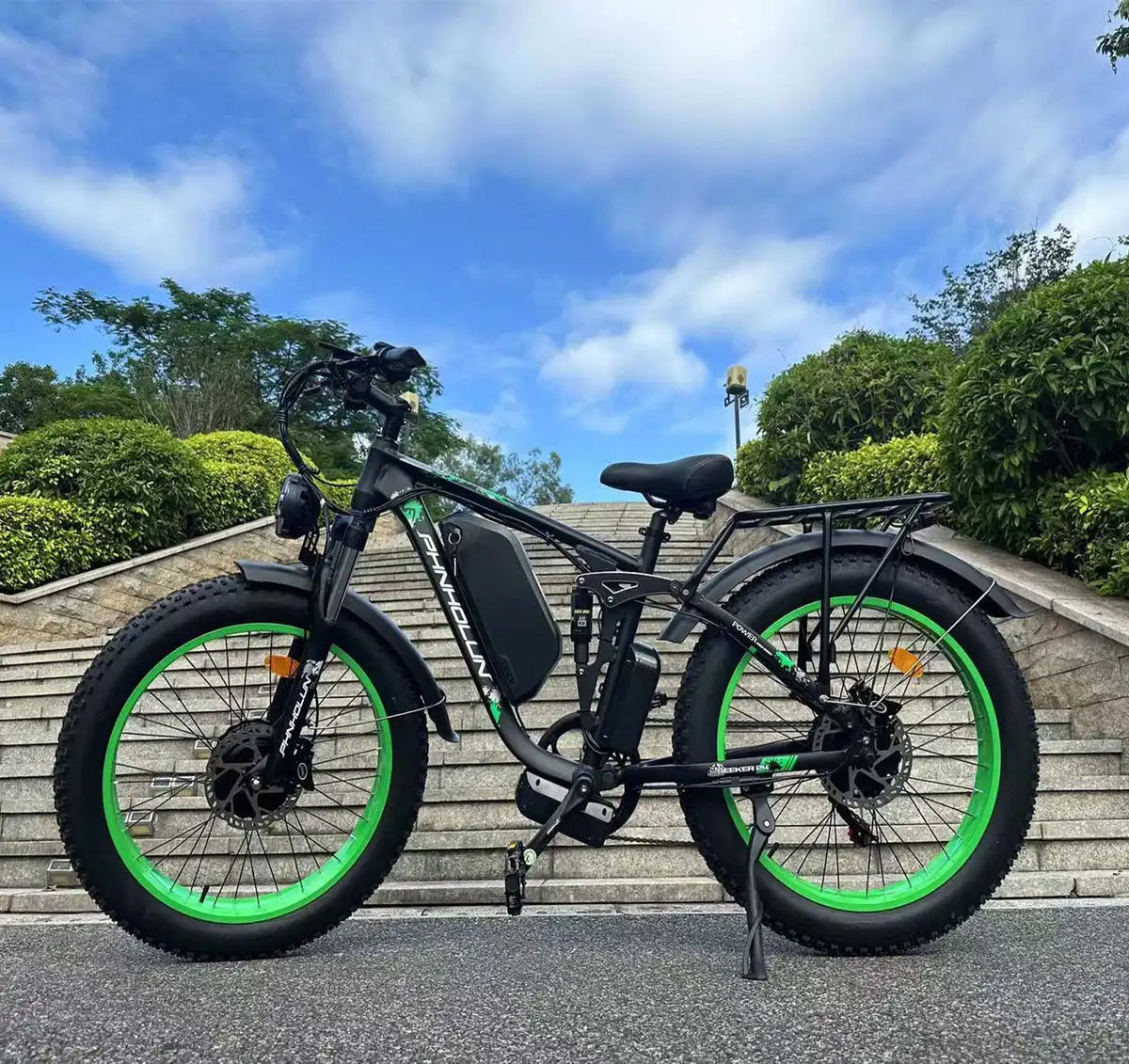 HKM-220819 Tuttio Adria 24" Electric Mountain Bike 52V 30AH Dual Motor, Hydraulic Disc Brakes, 7-Speed Gear System