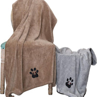 HKM-2209469 Super Absorbent Microfiber Dog Bath Towel - Ideal for Fast Drying Small Pets