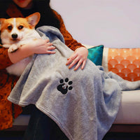HKM-2209469 Super Absorbent Microfiber Dog Bath Towel - Ideal for Fast Drying Small Pets