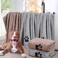 HKM-2209469 Super Absorbent Microfiber Dog Bath Towel - Ideal for Fast Drying Small Pets