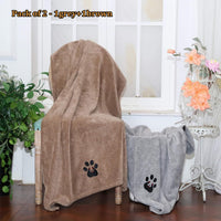 HKM-2209469 Super Absorbent Microfiber Dog Bath Towel - Ideal for Fast Drying Small Pets
